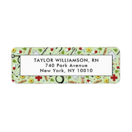 Etiqueta Endereço de retorno do enfermeiro