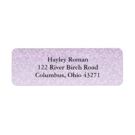 Etiqueta Endereço de Retorno Personalizado da Glitter Glam