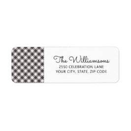 Etiqueta Endereço de Retorno Personalizado de Verificação d