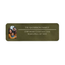 Endereço de Retorno Verde Foto da Família Arco Ele
