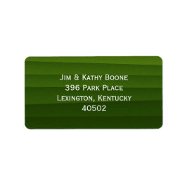 Etiqueta Endereço de retorno verde grande