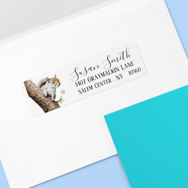 Etiqueta Endereço de Script Woodland do Esquilo (Criador carregado)