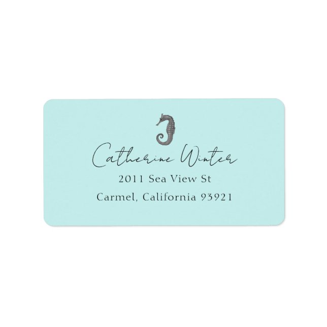 Etiqueta Endereço do cavalo (Frente)