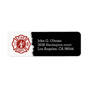 Etiqueta Endereço do remetente do emblema   do