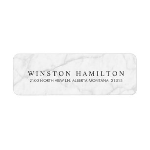 Etiqueta Endereço do remetente personalizado branco do