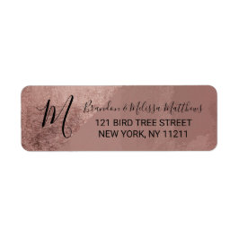 Etiqueta Endereço do Triângulo do Foil Faux Dourado do Mode