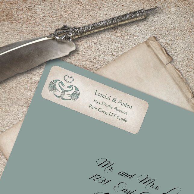 Etiqueta Endereço Medieval do Dragão (Criador carregado)