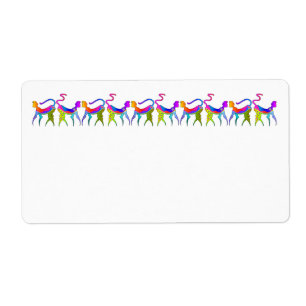 ETIQUETA ENDEREÇO MÉDIO DO KITTY CAT, RÓTULO DE DEVOLUÇÃO O