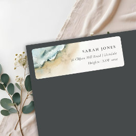 Etiqueta Endereço náutico da Praia da Areia de Ondas Costei