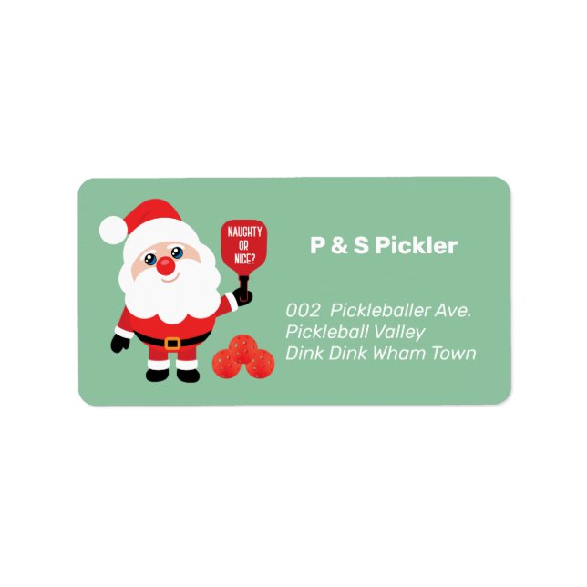 Etiqueta Endereço ou retorno 🎅 Papais noeis de seleção (Frente)