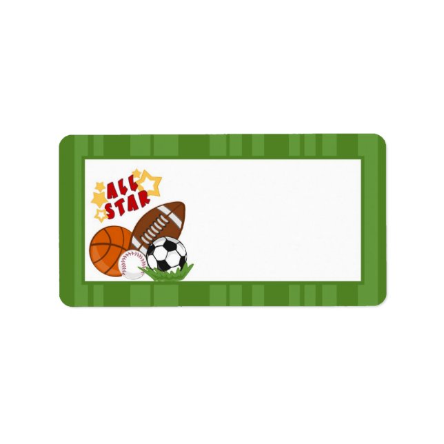 Etiqueta Endereço para correspondência de 1,25"x2,75" verde (Frente)