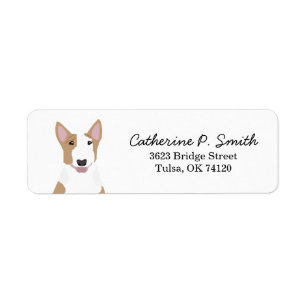 Etiqueta Endereço para devolução Bull Terrier