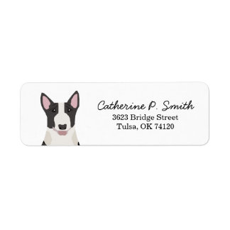 Etiqueta Endereço para devolução Bull Terrier