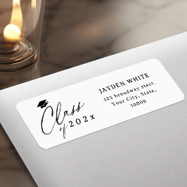 Etiqueta Endereço para Graduação da Classe de Caligrafia Mo