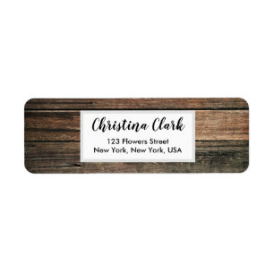 Etiqueta Endereço Personalizado Personalizado da Textura R