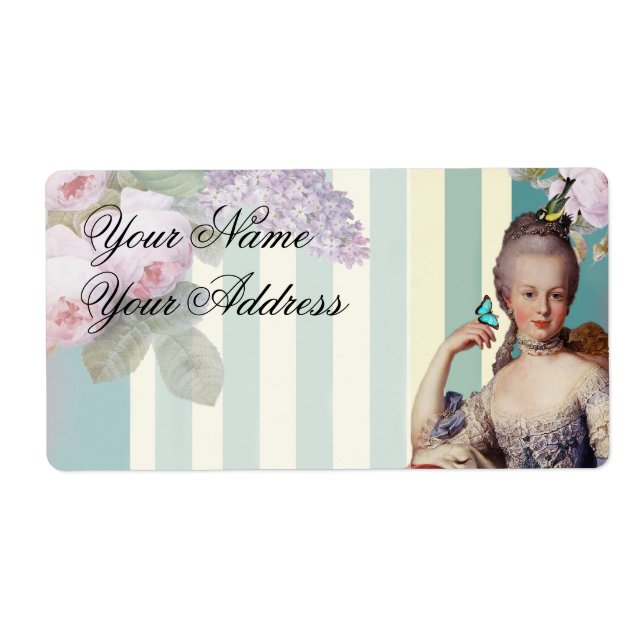 Etiqueta Endereço pessoal do Thé au Petit Trianon (Frente)