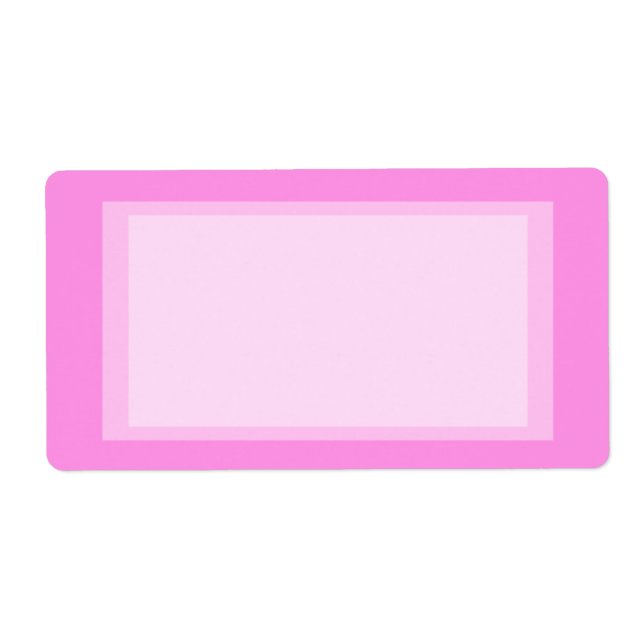 Etiqueta endereço rosa (Frente)