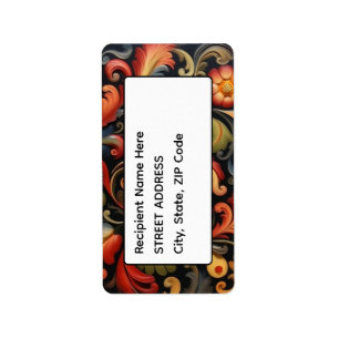 Etiqueta Endereço Roseink Rosemaling 4 de 6