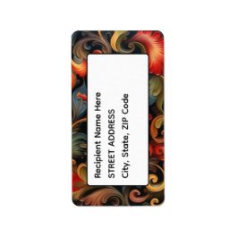 Etiqueta Endereço Rosepaint Rosemaling 2 de 6
