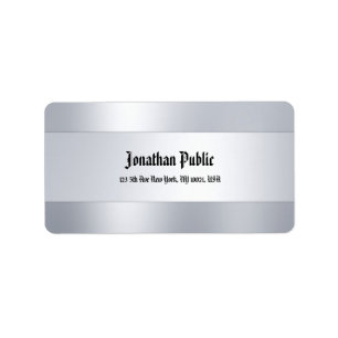 Etiqueta Endereço Superior do Modelo de Silver Script de F