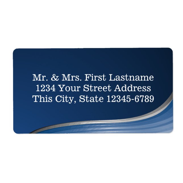 Etiqueta Endereço Wave Azul (Frente)