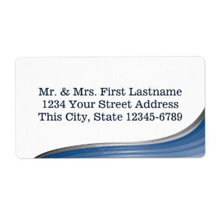 Etiqueta Endereço Wave Azul