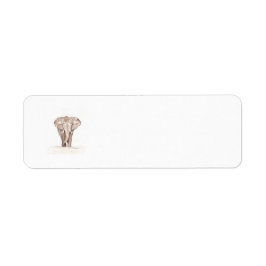 Etiqueta enfeite de elefante