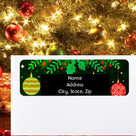 Etiqueta Enfeites de natal e Verde