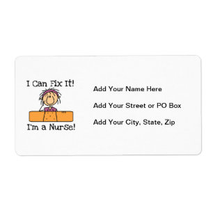 Etiqueta Enfermeira eu posso fixá-lo t-shirt e presentes