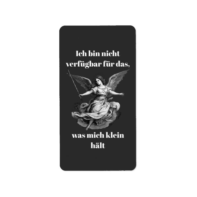 Etiqueta Engel der Unverfügbarkeit  (Frente)