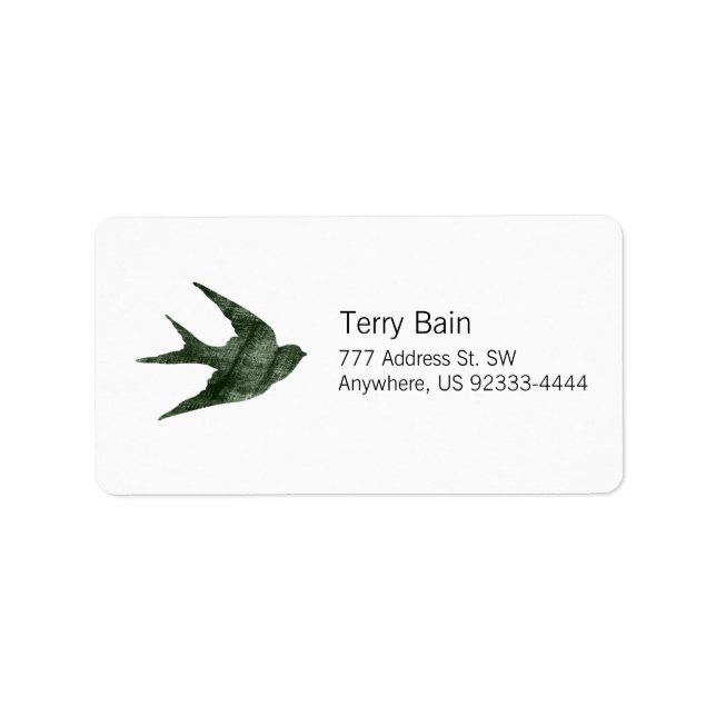 Etiqueta Engolir (Estilo Letterpress) (Frente)