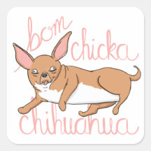 Etiqueta engraçada da chalaça do cão da chihuahua