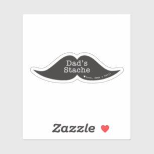 Etiqueta engraçada do contorno do bigode para o