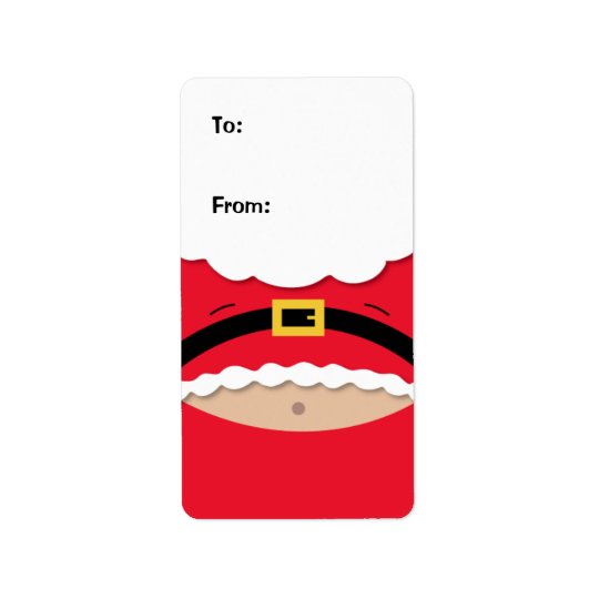 Etiqueta engraçada do Tag do presente do Natal