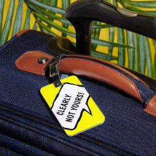 Etiqueta engraçada para bagagem de viagem   Claram