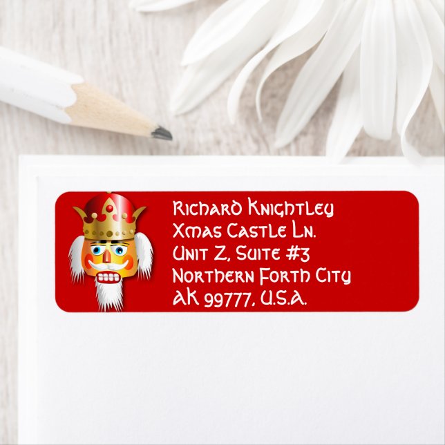 Etiqueta Engraçado Nutcracker King (Insitu)