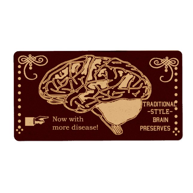 Etiqueta enlatamento cerebral de bruxas (Frente)