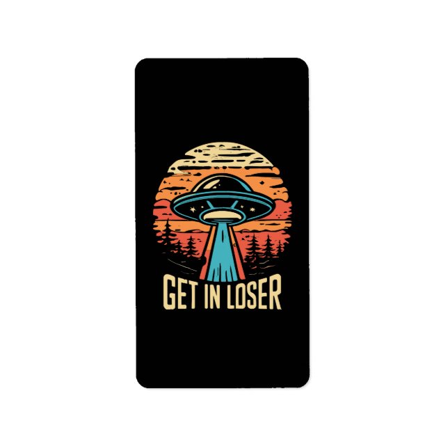 Etiqueta Entre, perdedor (Frente)