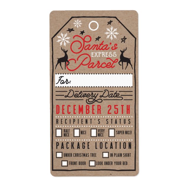 Etiqueta Entrega de Parcelas Expressas de papais noeis | Pa (Frente)