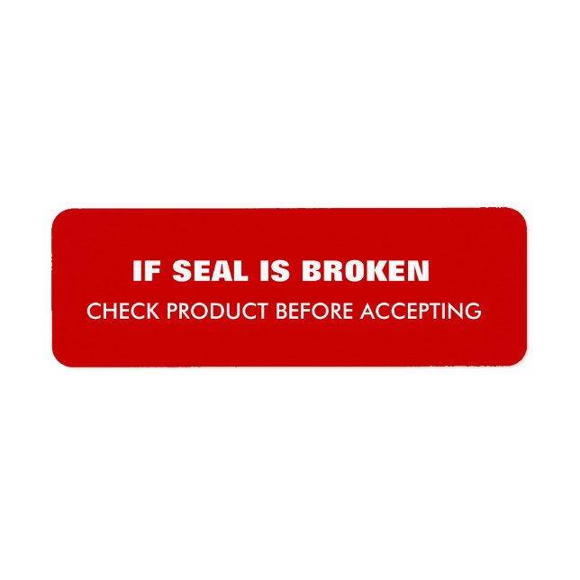 Etiqueta Envio de aviso (Frente)