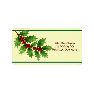 Etiqueta Envio de Holly & Berries