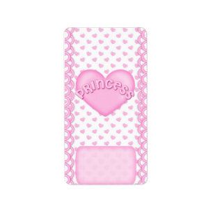 Etiqueta Envoltórios da barra de chocolate da princesa