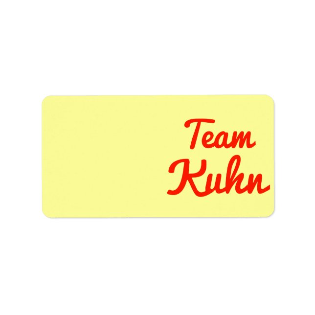 Etiqueta Equipe Kuhn (Frente)