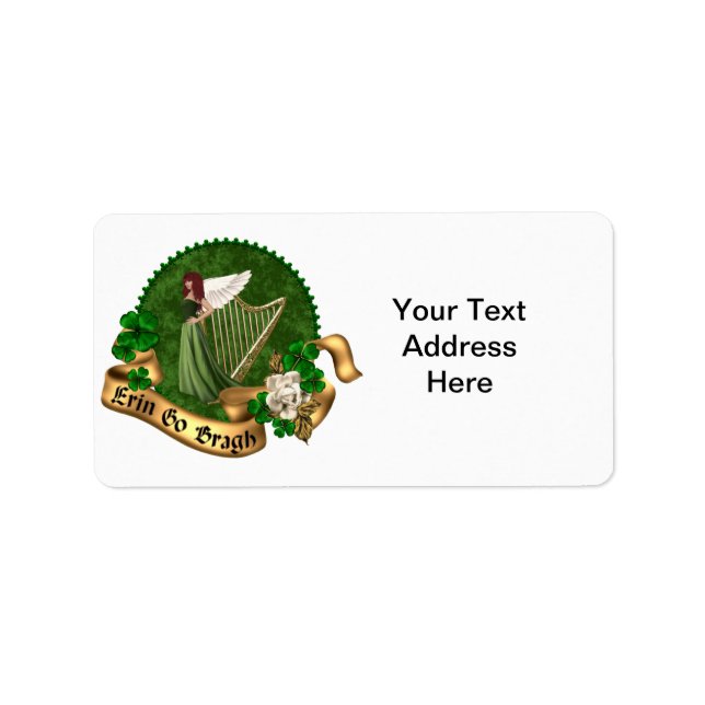 Etiqueta Erin Go Bragh Irish (Frente)