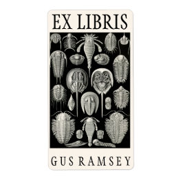 Etiqueta Ernst Haeckel Aspidonia Bookplate