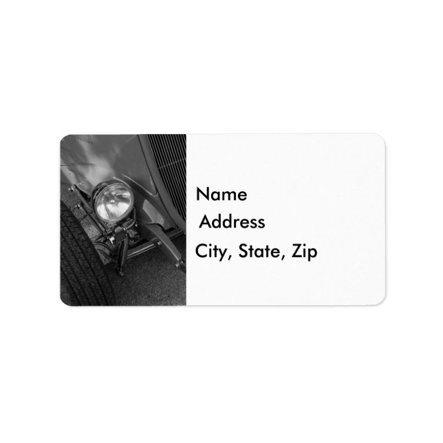 Etiqueta Escala de Cinza de Roadster de 1930 (Frente)