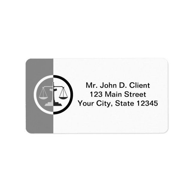 Etiqueta Escalas de Justiça (Frente)