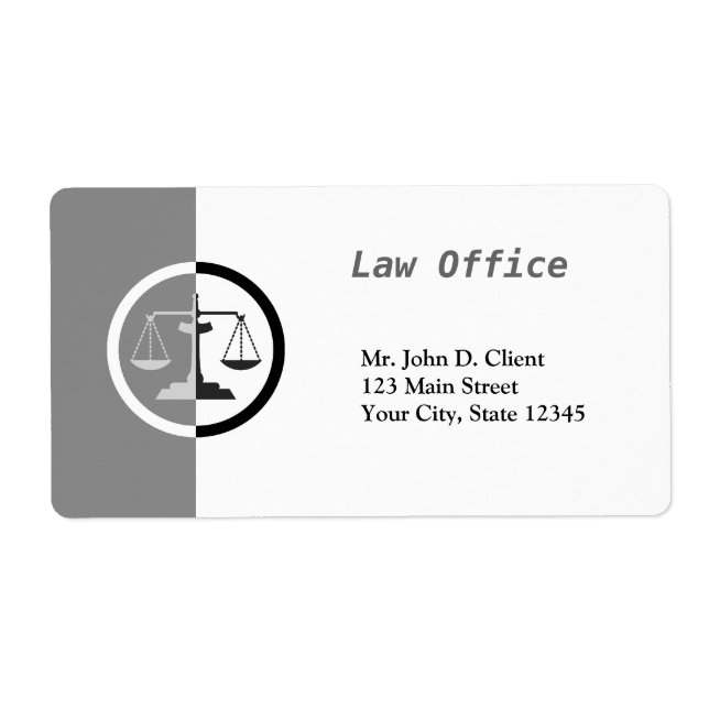 Etiqueta Escalas de Justiça (Frente)