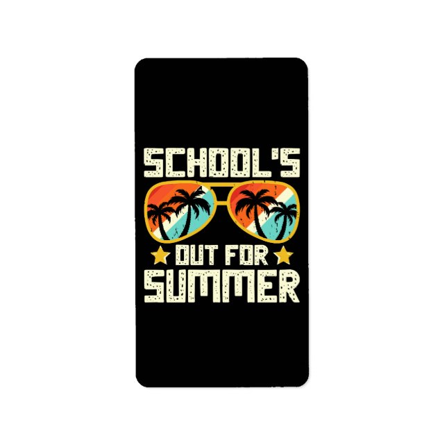 Etiqueta Escola Fechada Para o Verão (Frente)