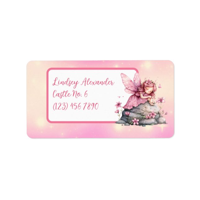 Etiqueta Escola Princesa Personalizada (Frente)